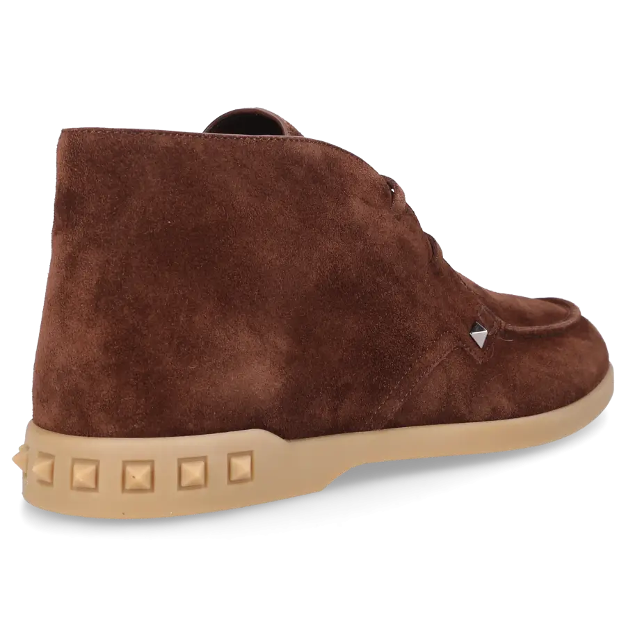Valentino Garavani - Stiefeletten LEISURE FLOWS Veloursleder - braun