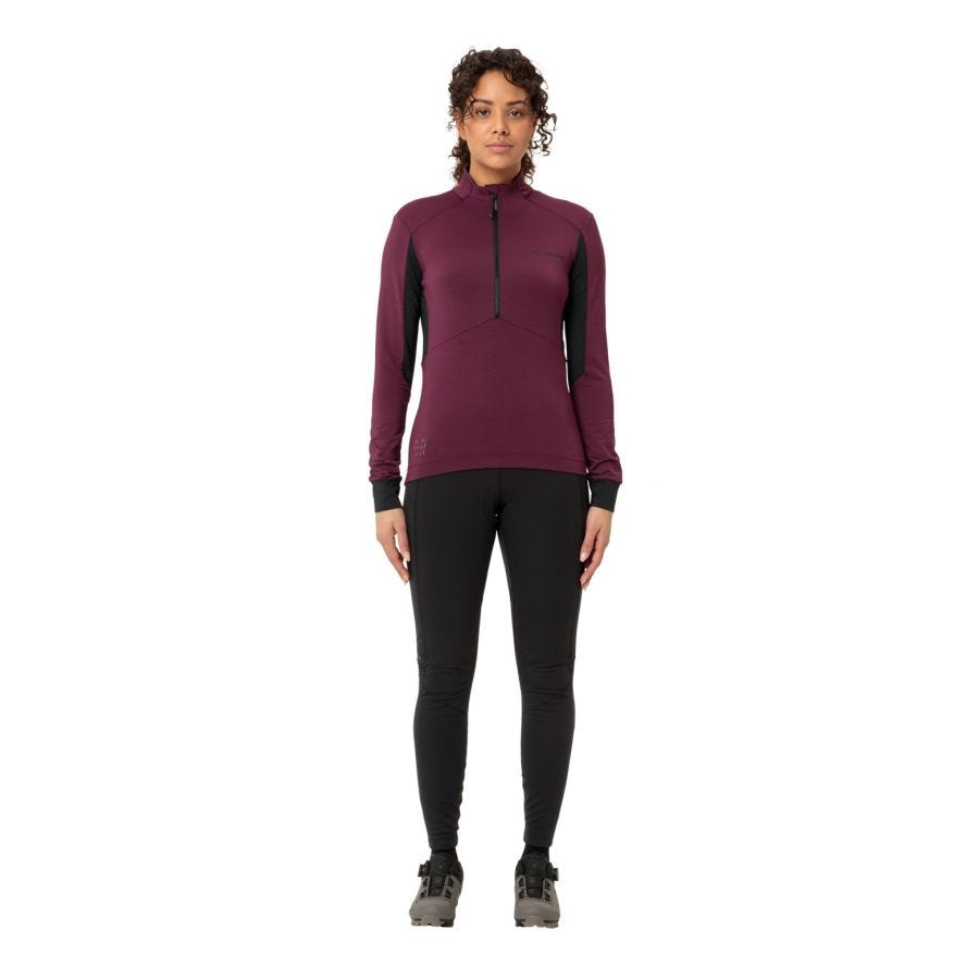Kuro Fahrrad Half Zip Langarmshirt Damen