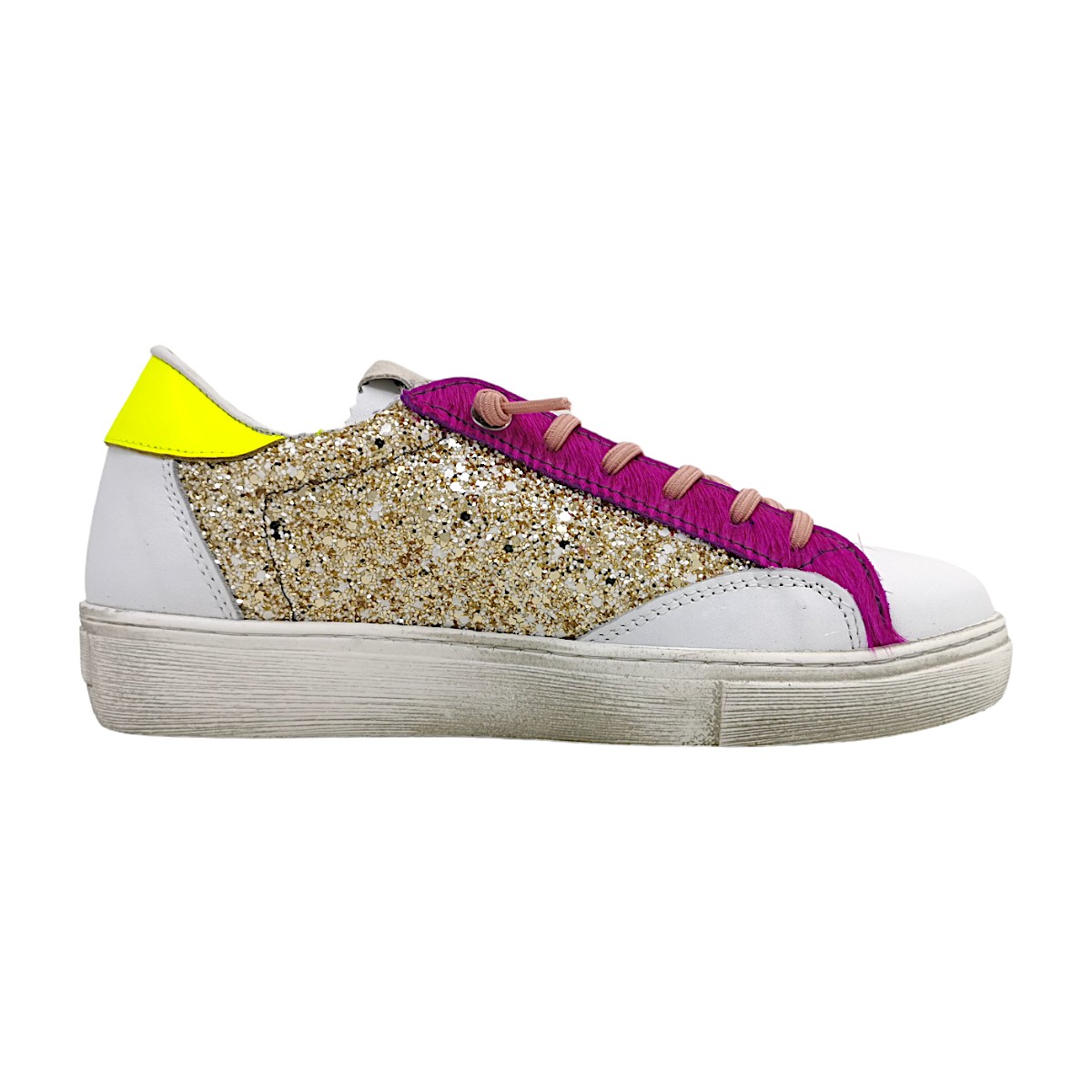 Cetti C1342SRA Weiß Napa Glitter/White/Platin