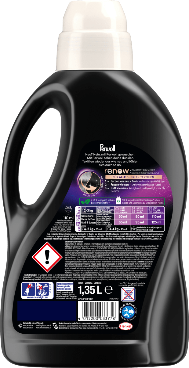 Feinwaschmittel Renew Schwarz, 27 Wl