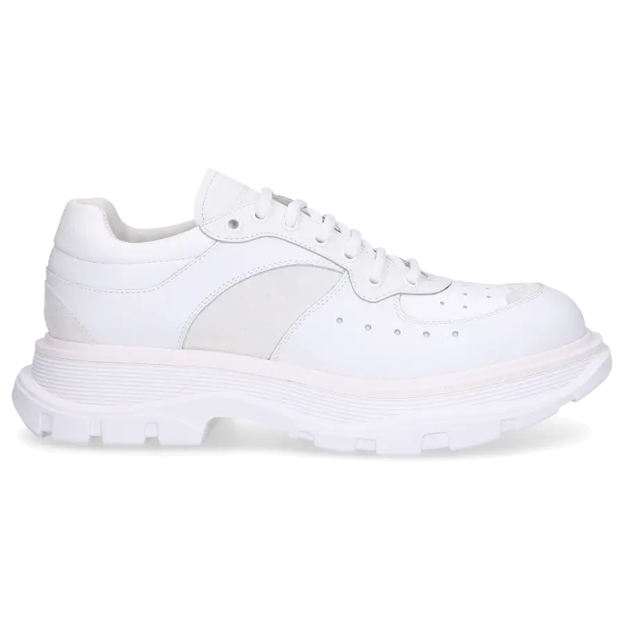Alexander McQueen - Sneaker low WHRH5 Kalbsleder Nubukleder - weiß