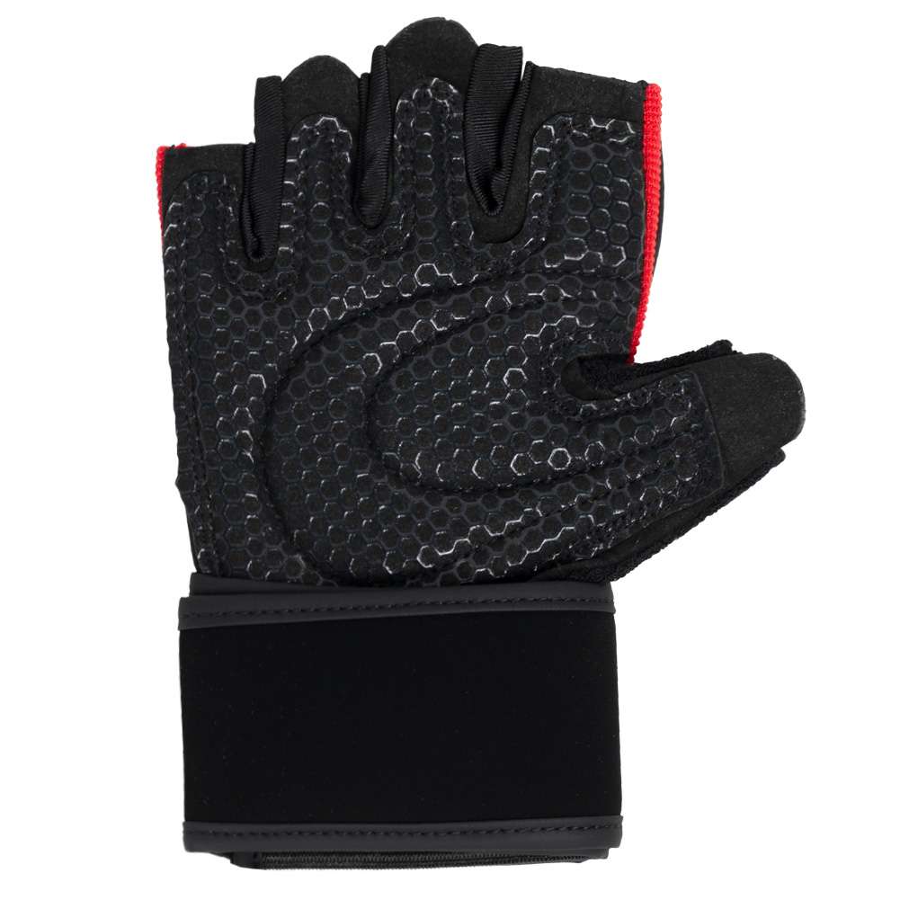 JELEX Power Premium gepolsterte Trainingshandschuhe schwarz-rot