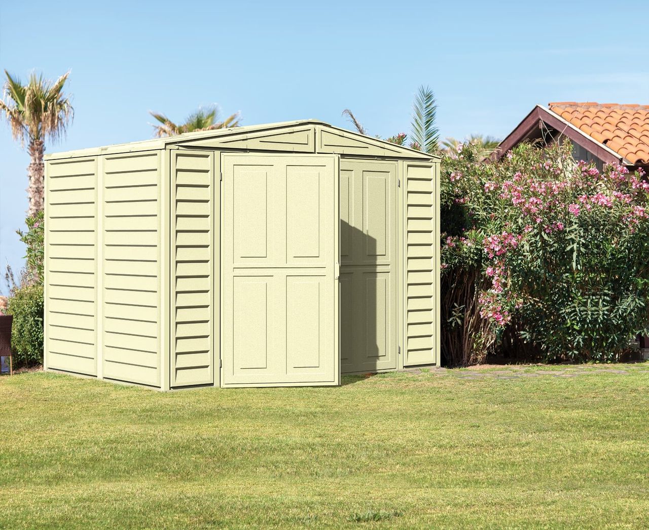 Duramax Kunststoffgerätehaus Duramax DuraMate 3,9 m² mit Fußbodenkonstruktion  (model 00184 8x6´)