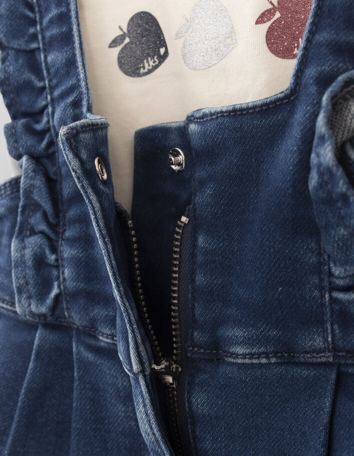 Ensemble salopette en jean et tee-shirt bébé fille