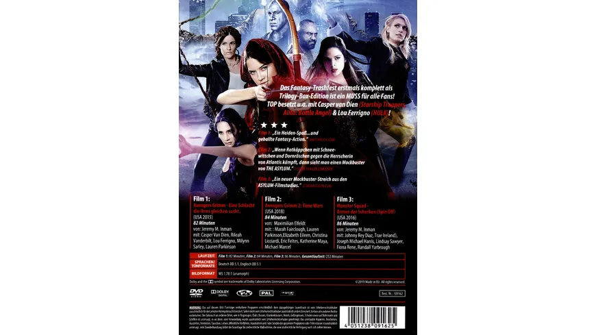 Avengers Grimm 1-3 Trilogy Deluxe-Collection  [3 DVDs]