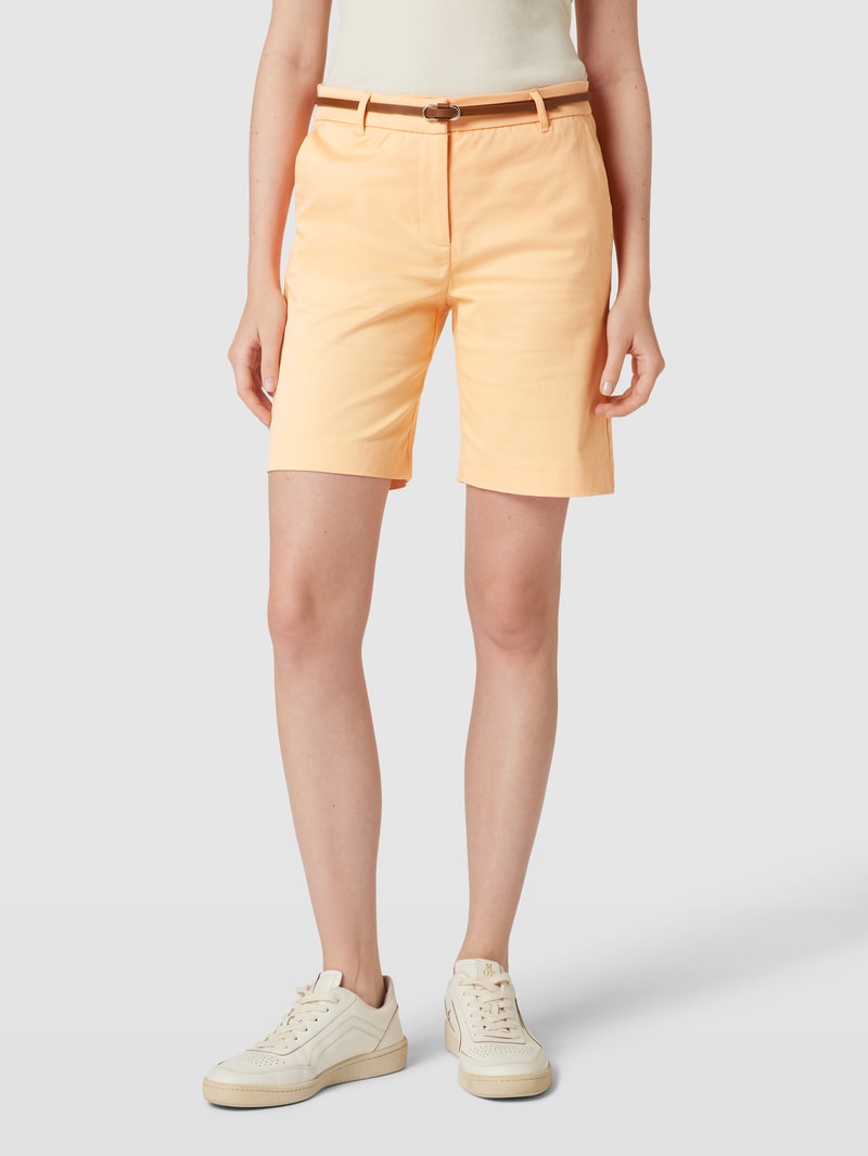 Shorts mit Eingrifftaschen Modell 'By Days' in apricot