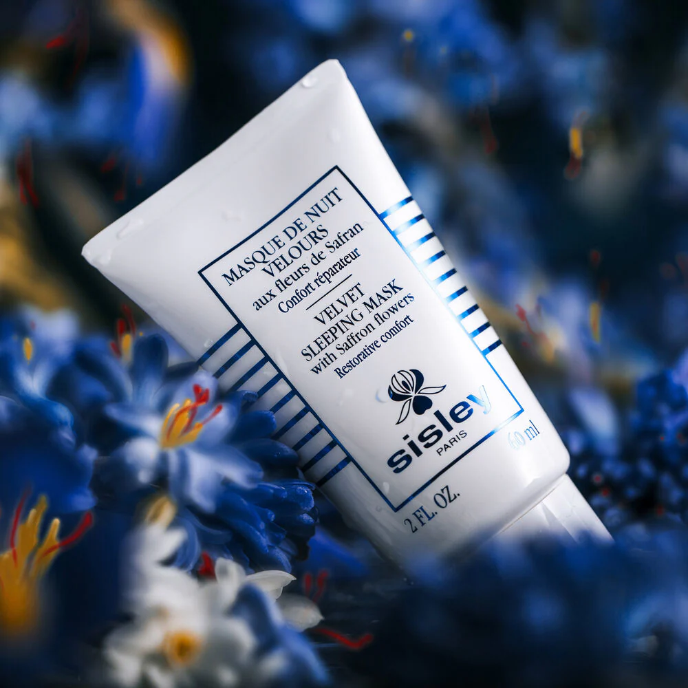 Safran Fleur Velours Nachtmaske – Beruhigende Gesichtsmaske, nährende Nachtpflege, wohltuende Nachtbehandlung