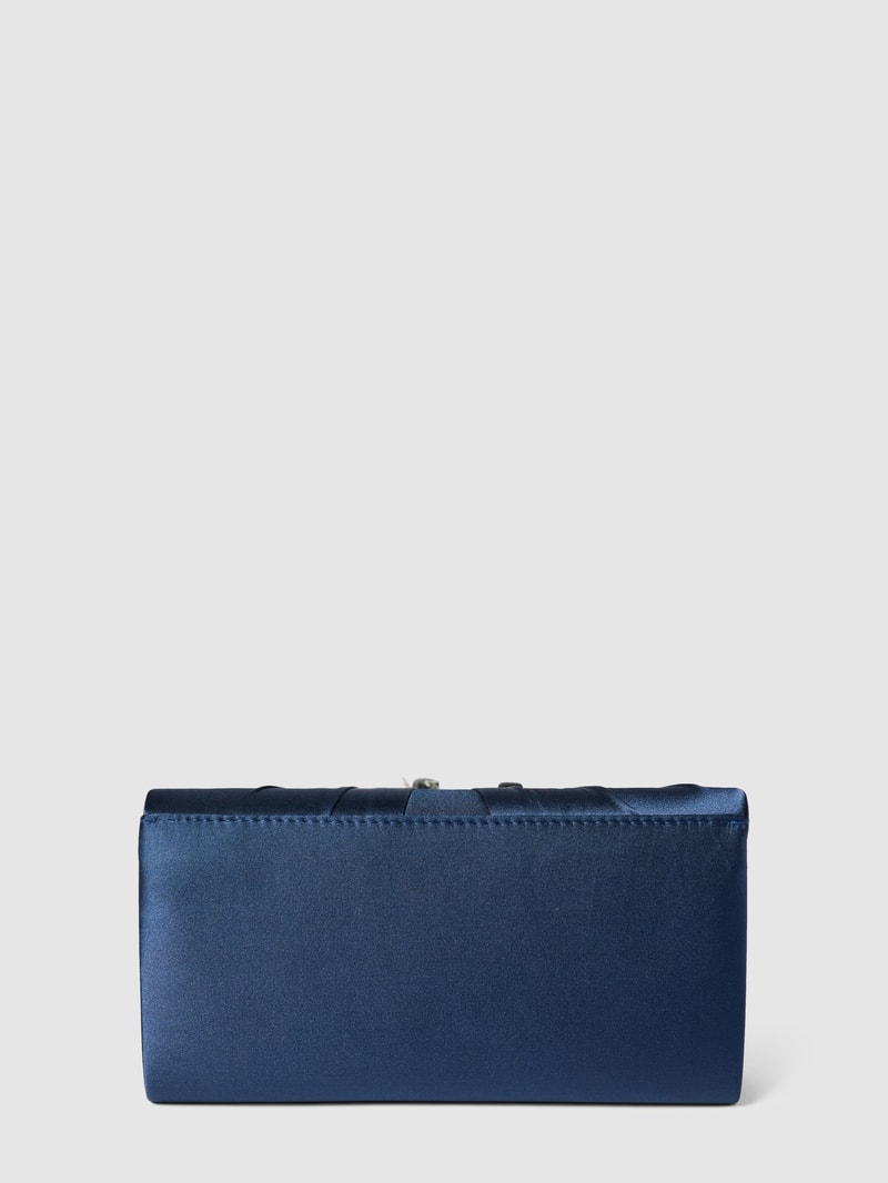 Kuvert-Clutch mit Schleifen-Detail in marineblau