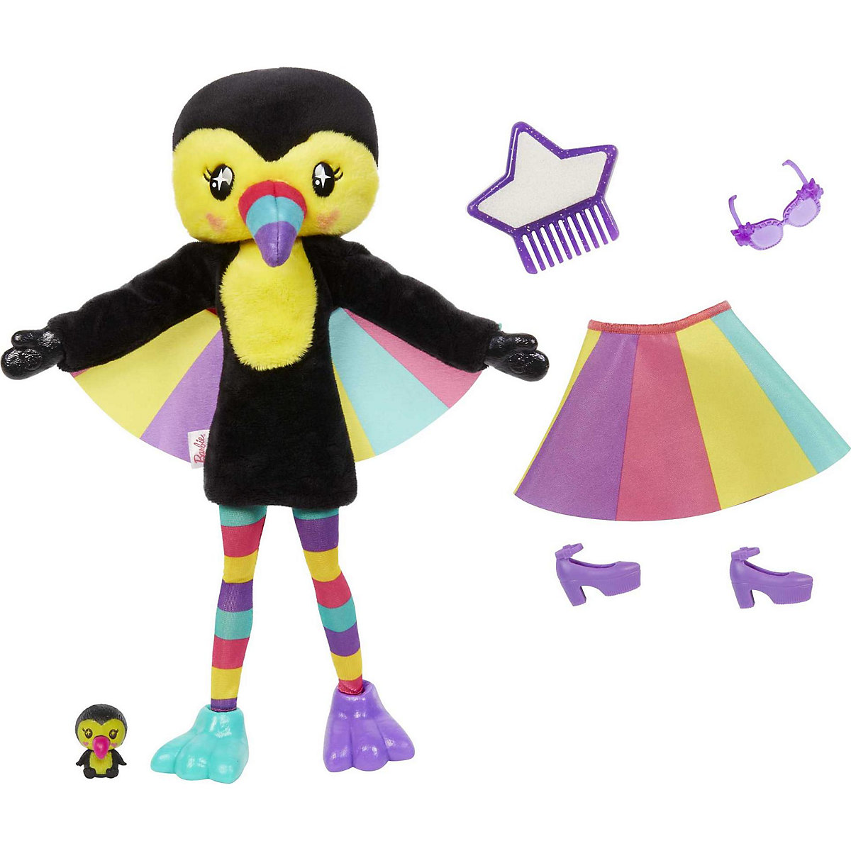 Cutie Reveal Barbie Jungle Series - Toucan