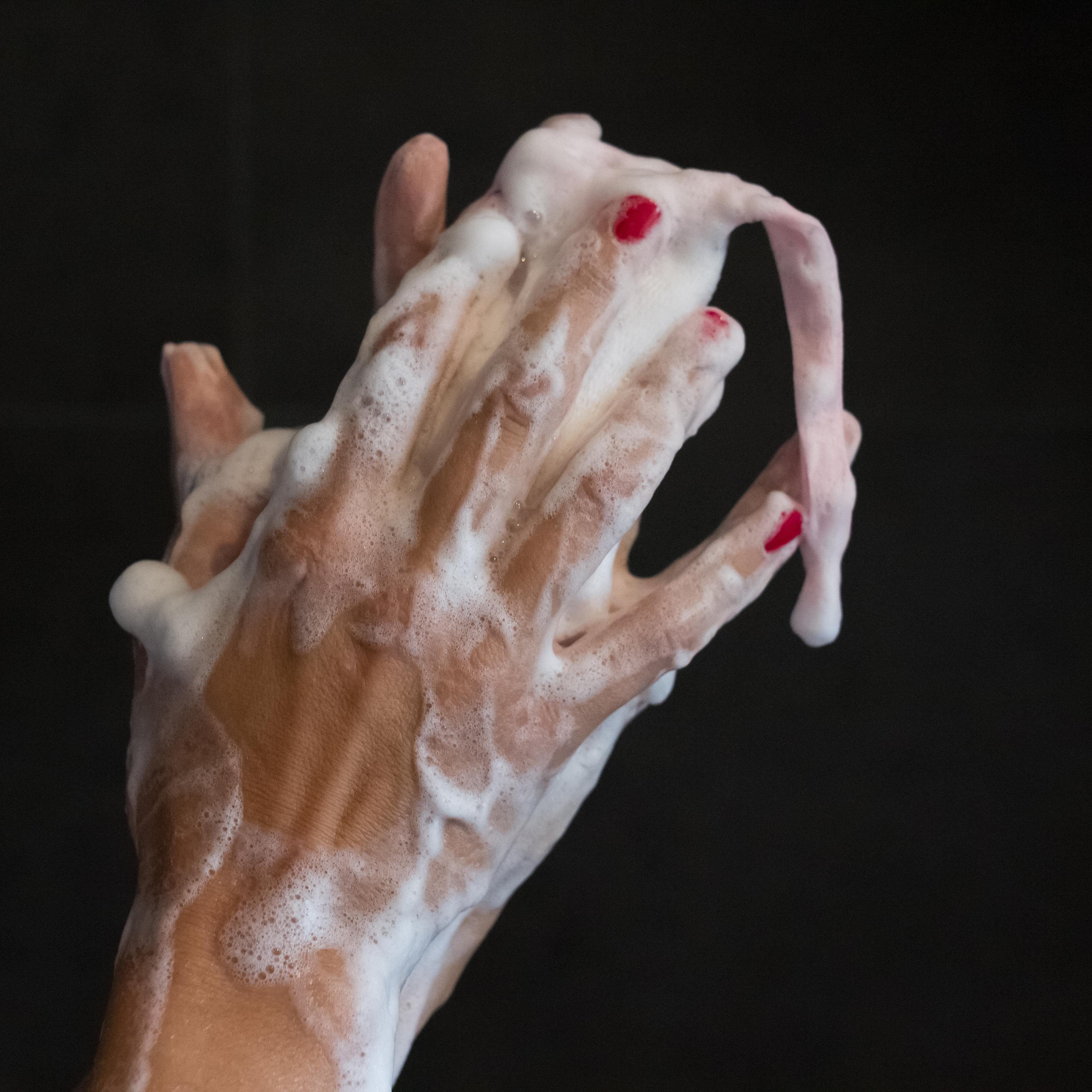 ECENCE Waschhandschuh 5er Set Seifennetz Seifenbeutel Seifensäckchen