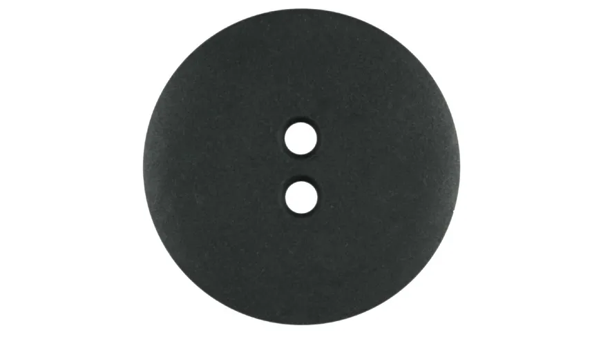 Dill 2-loch-Knopf rund matt Ø 23mm 3er Pack schwarz