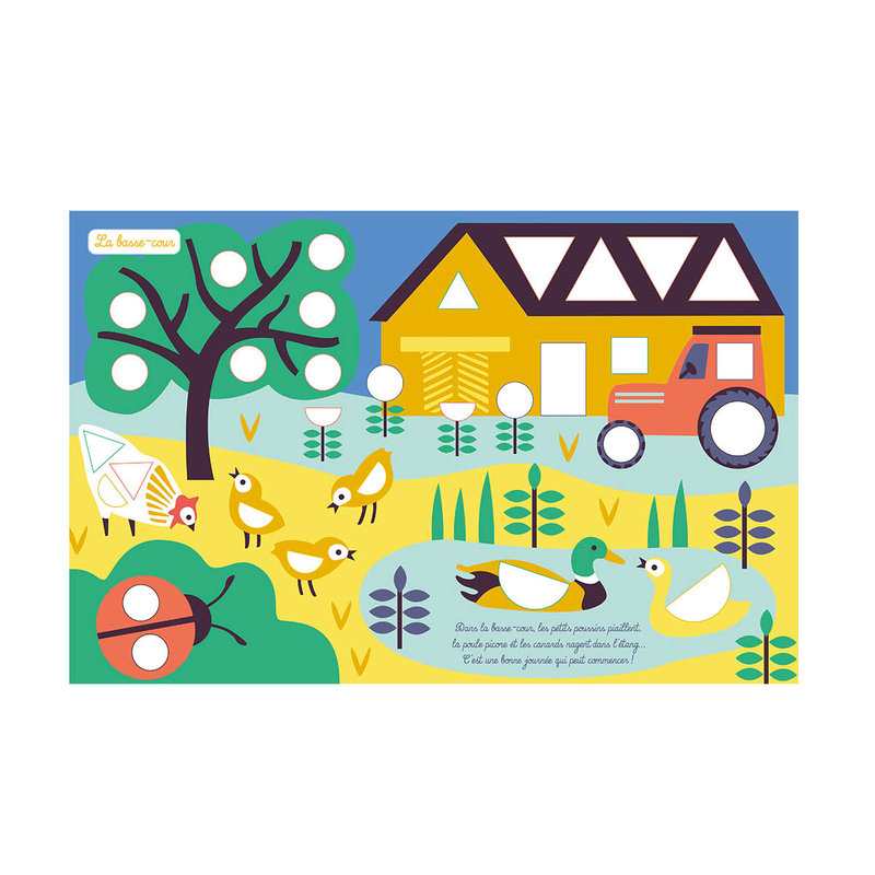 Livre Mes premières gommettes formes la ferme - Auzou