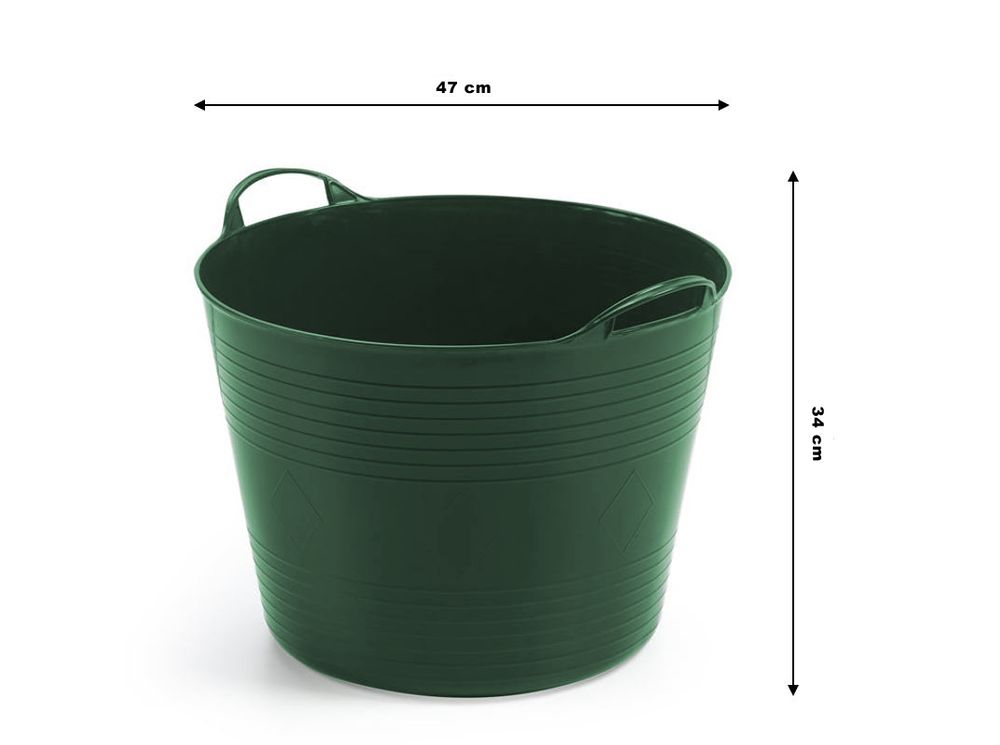Kreher Flexibler Mehrzweckkorb 42 Liter (Grün)
