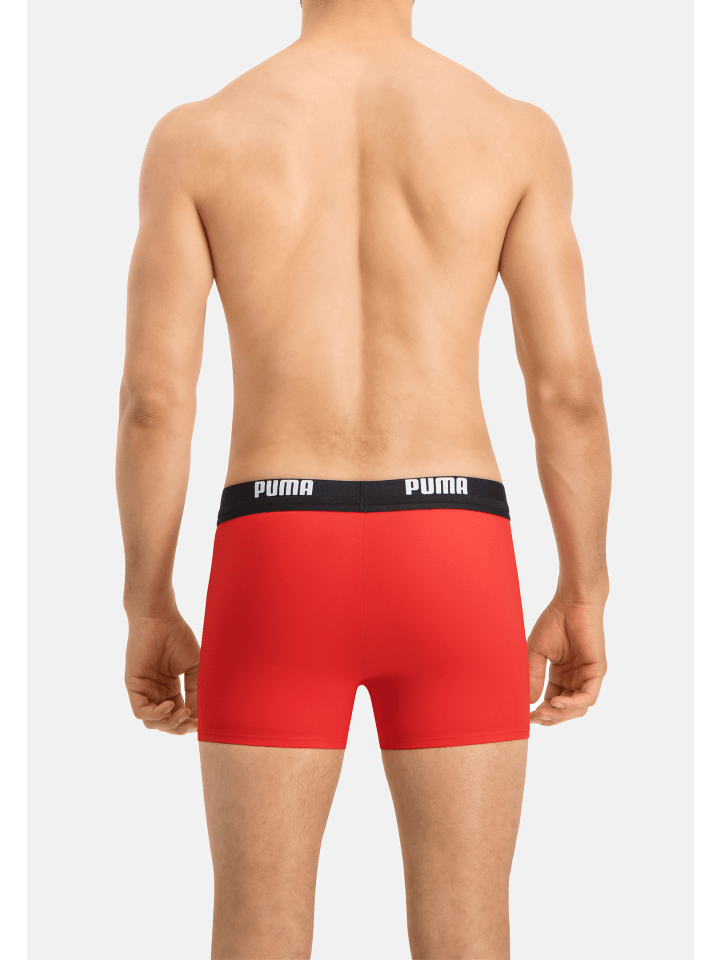 Puma Badehose PUMA SWIM MEN LOGO TRUNK in Red günstig kaufen