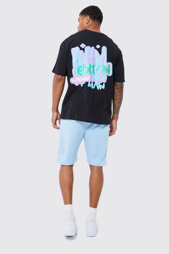 Oversize T-Shirt mit Limited Edition Graffiti-Print