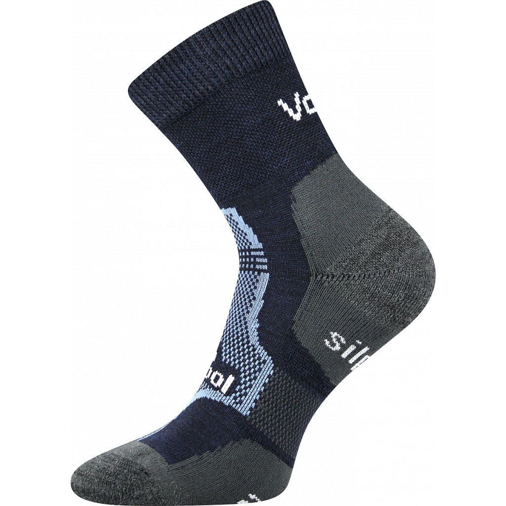 Voxx Granit dunkelblaue Socken aus Merino
