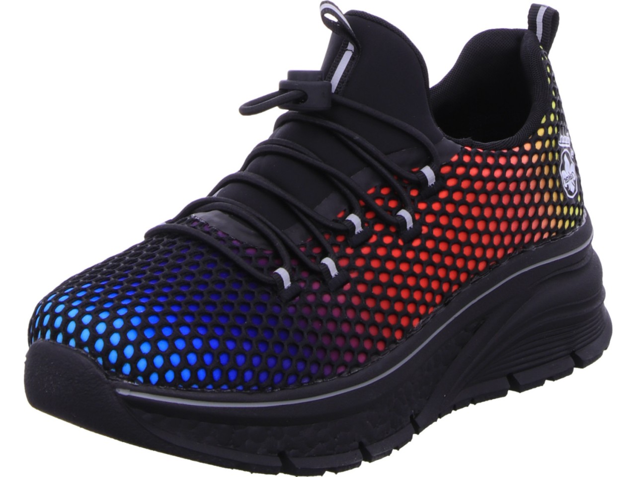 RIEKER Sportliche Slipper schwarz