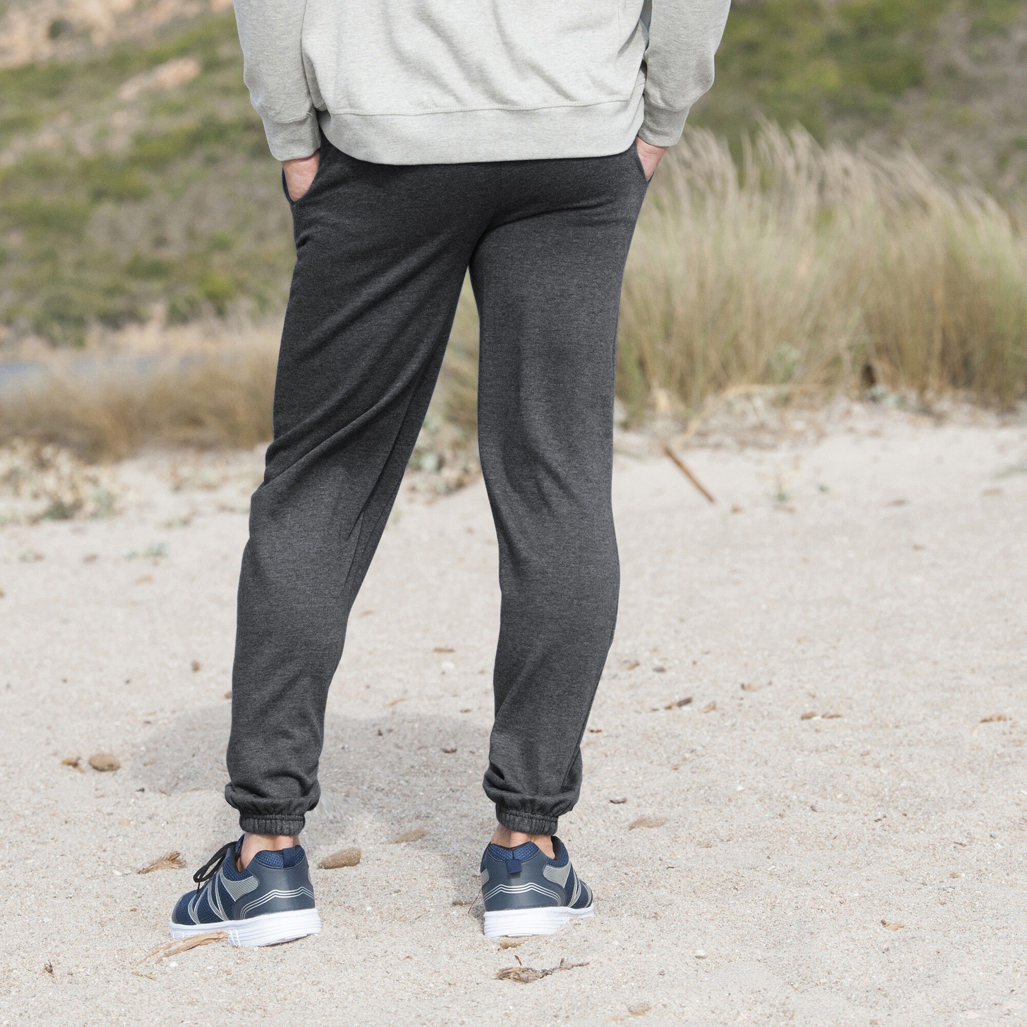 Pantalon jogging molleton bas élastiqué