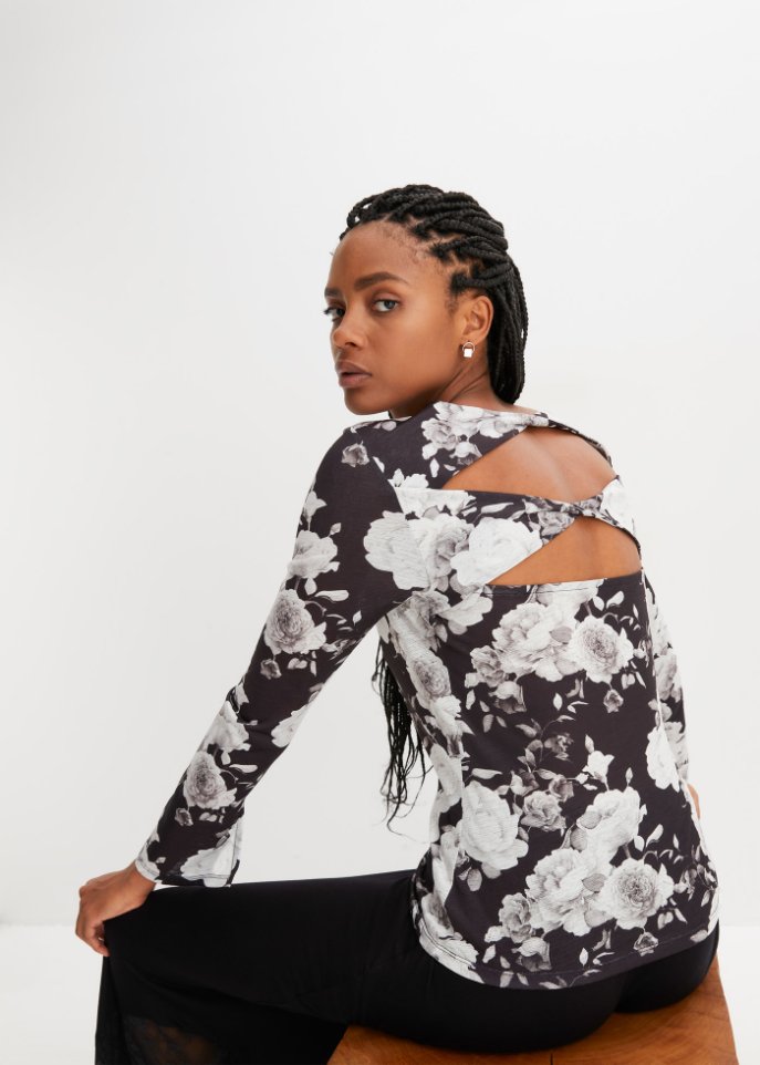 Langarmshirt mit Cut-Out