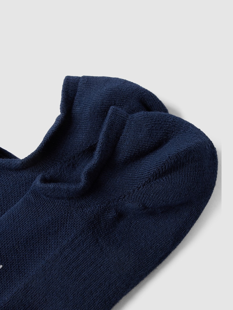 Sneakersocken mit Brand-Schriftzug in marineblau