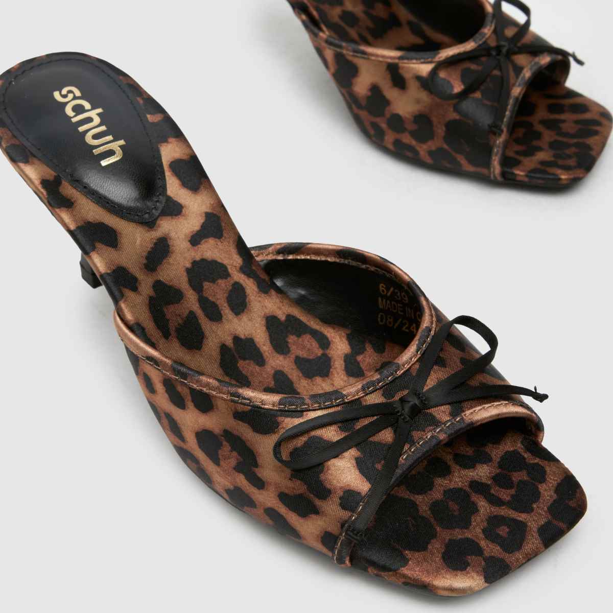 Schuh Selena Mule High Heels i beige och brunt