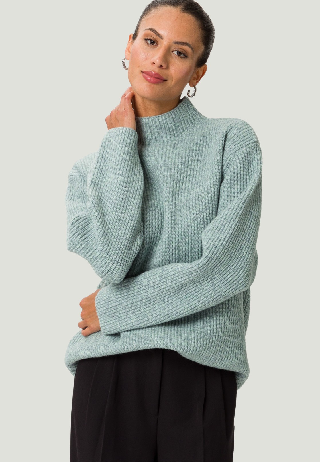 Strickpullover mit Turtleneck