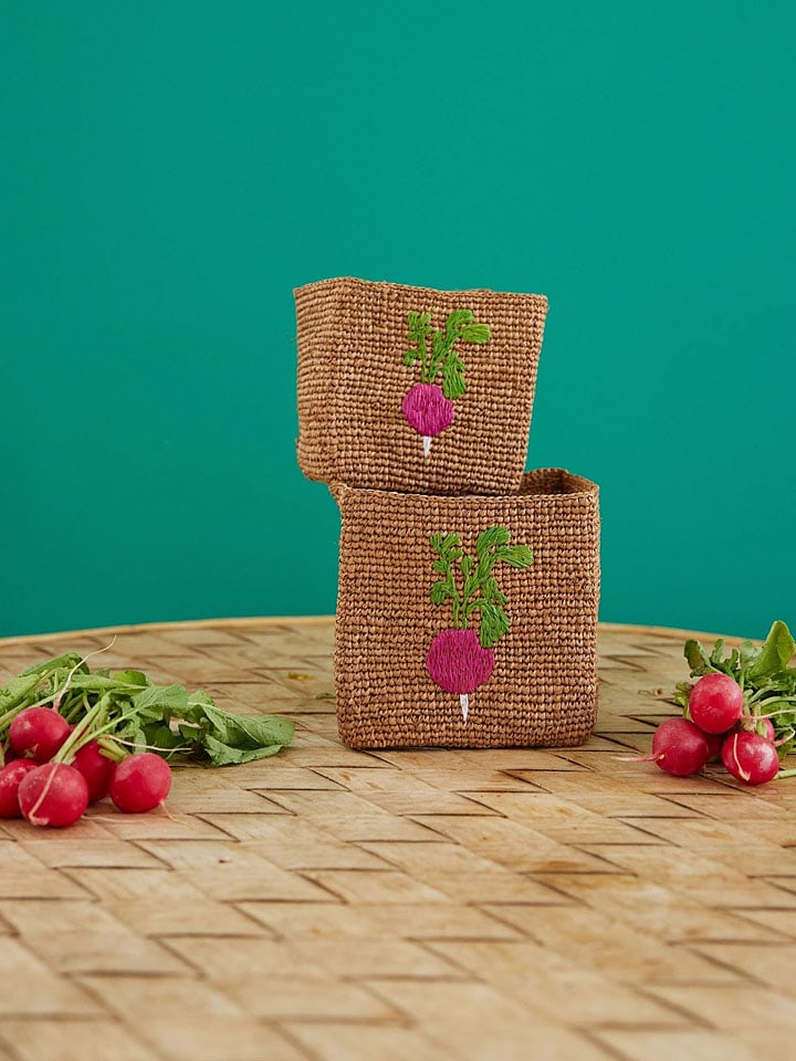 Rice 2er-Set: Aufbewahrungskörbe in Hellbraun günstig kaufen onesize