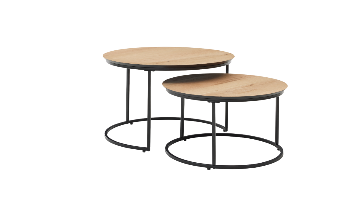 Roomio Couchtisch 2er-Set No. 2002 Eiche