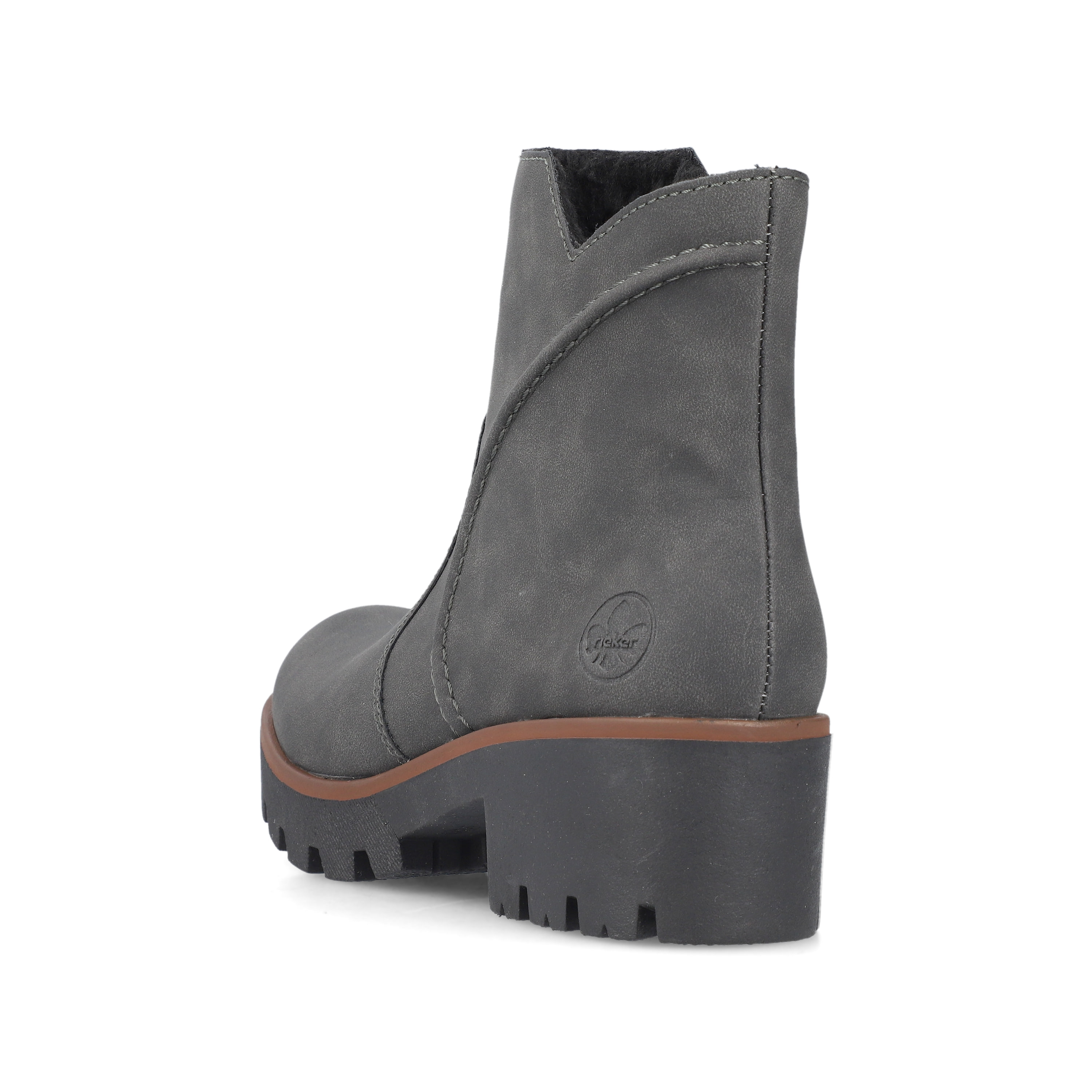 Rieker Damen Kurzstiefel braungrau