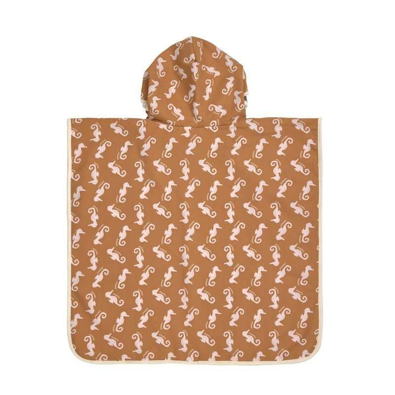 Poncho de plage hippocampe caramel Lässig