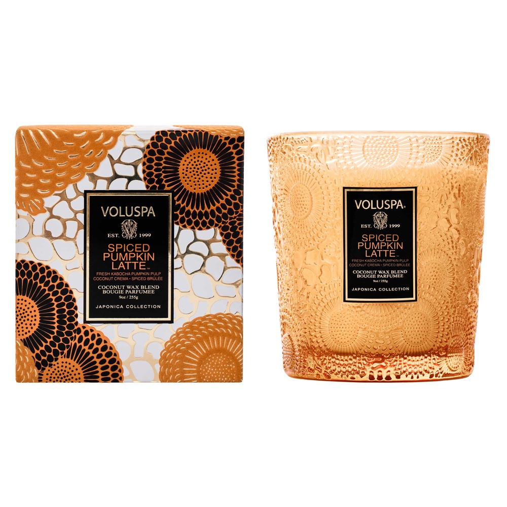 voluspa Spiced Pumpkin Latte Classic Candle BOUGIE