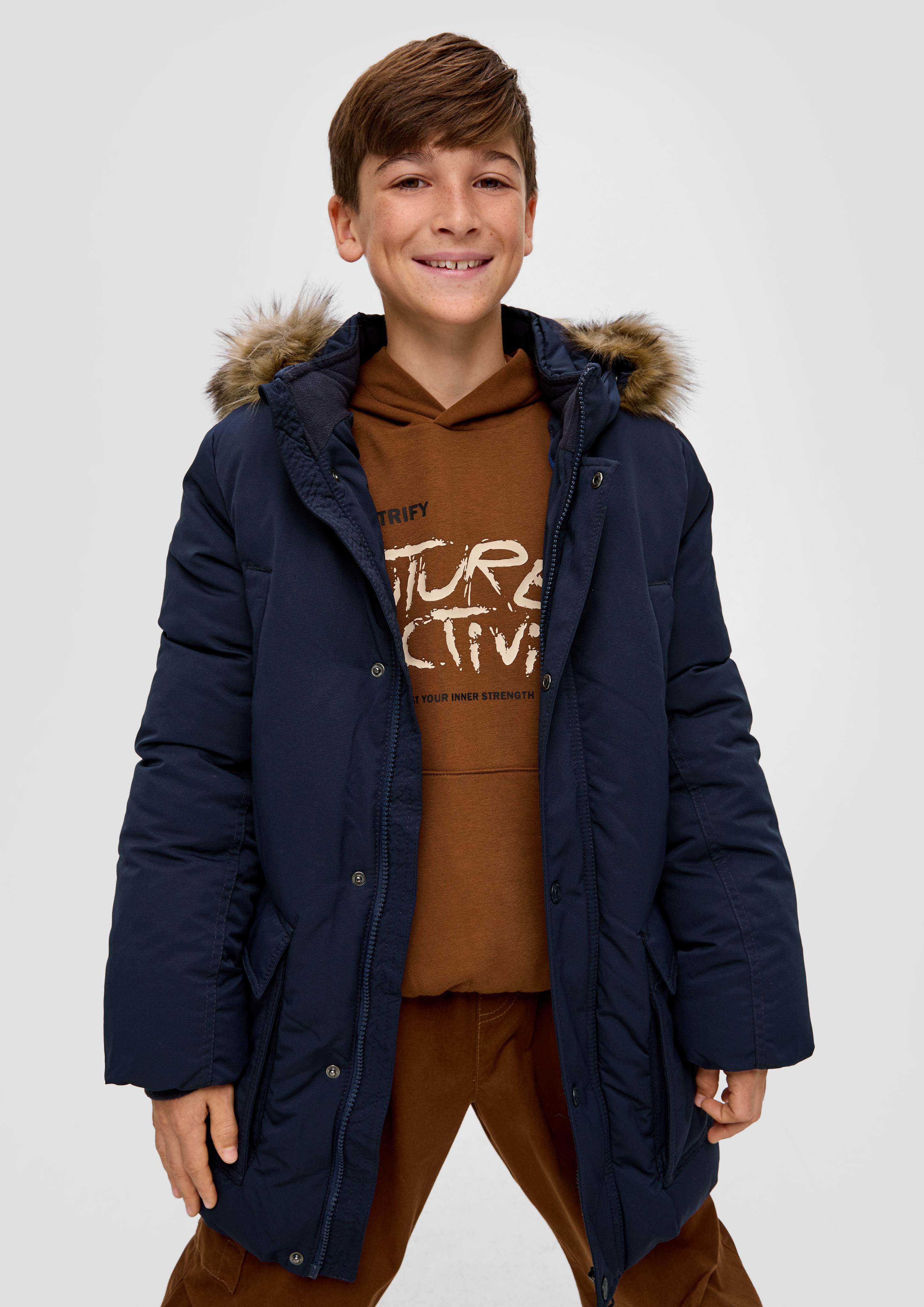 Jacke mit abnehmbarem Kunstfell  2132196-5952