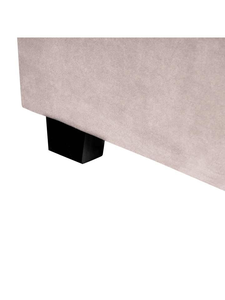 Beliani Doppelbett VINCENNES in Beige/Schwarz - (W) 185 x (H) 124 x (L) 213 cm günstig kaufen onesize