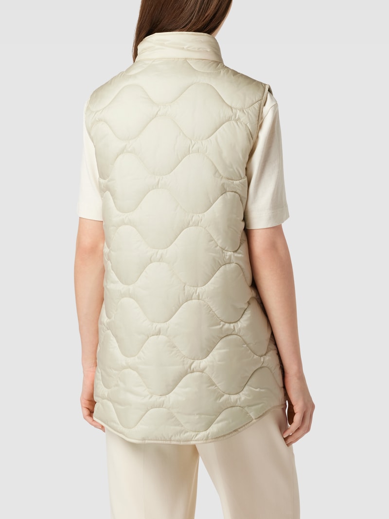 Weste mit Label-Details in beige