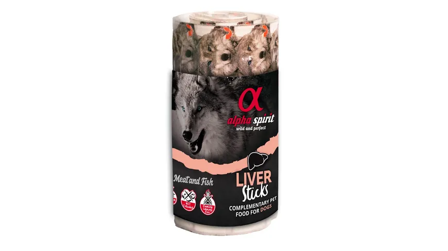 alpha spirit Dog Hundesnack Ristra Stick Leber 16er 160 g