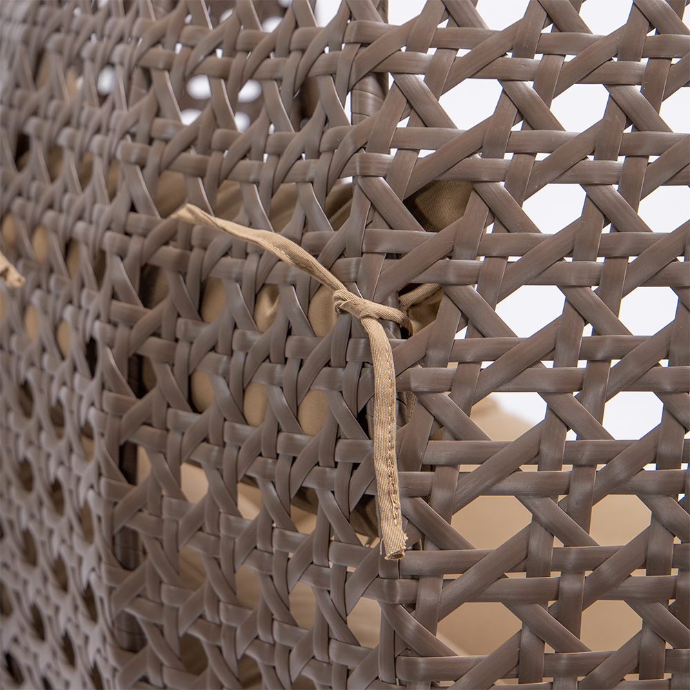 Home Deluxe Polyrattan Hängesessel TWIN - Braun