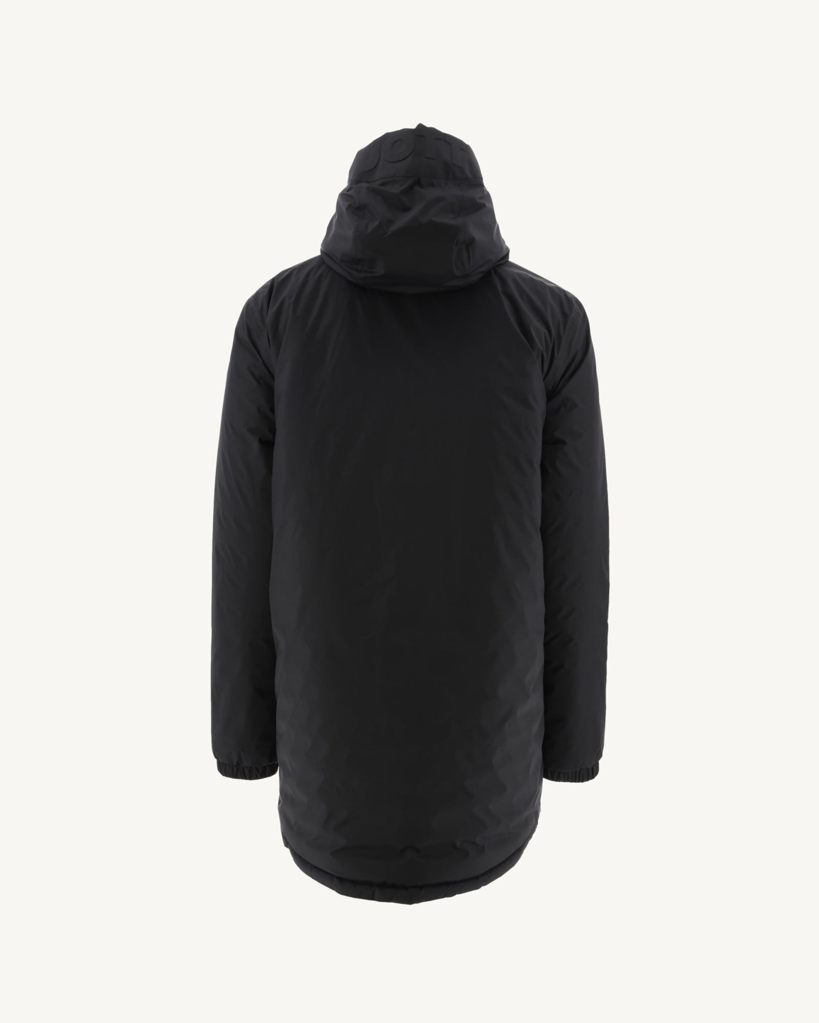 Doudoune longue réversible à capuche Noir/Gris clair Amsterdam