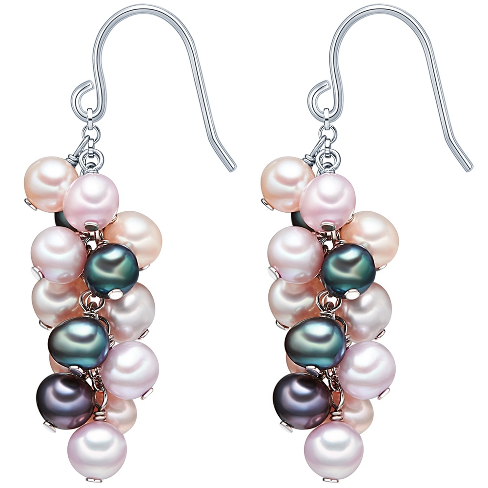 Valero Pearls Boucles d'oreille en perle Perle de culture d'eau douce Perle de culture d'eau do Boucles d'oreilles