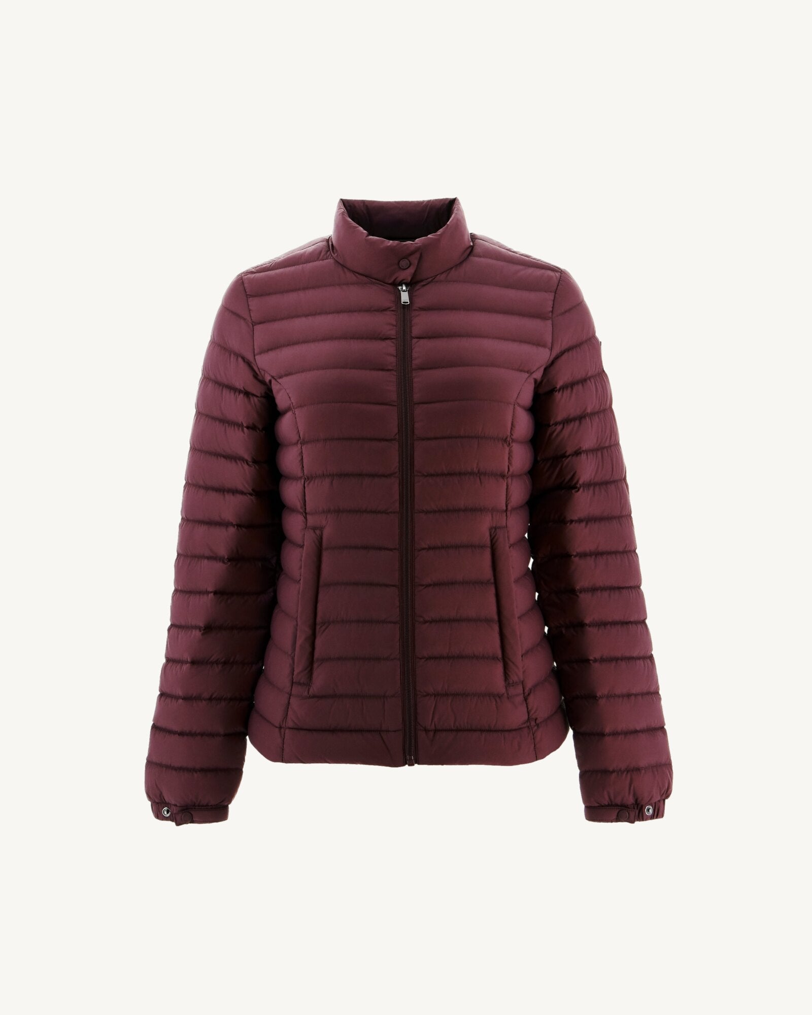 Doudoune légère coupe motard Aubergine Nina 2.0