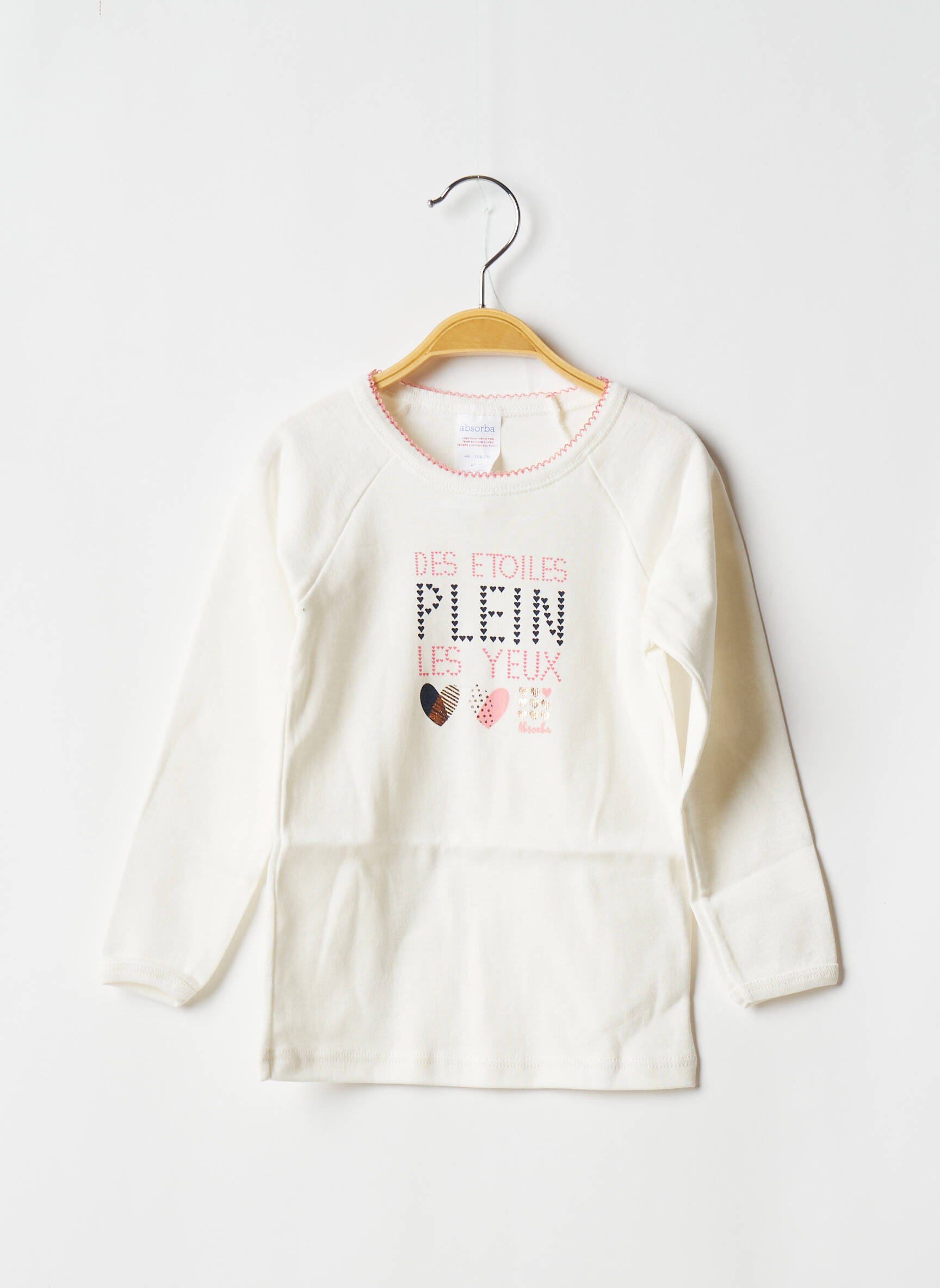 Absorba Tshirts Fille couleur blanc