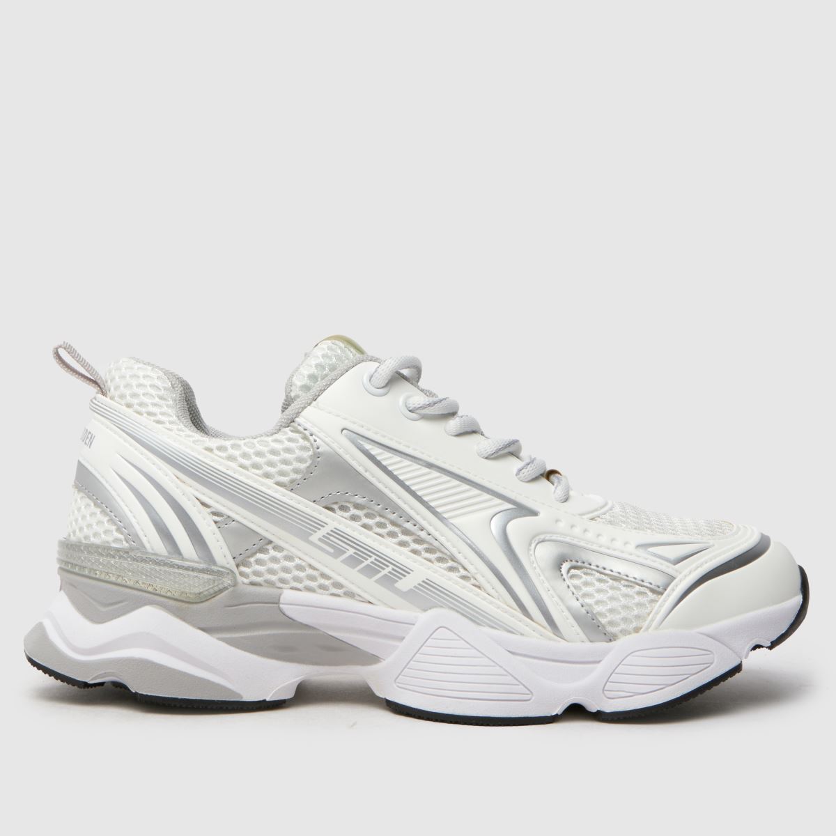 Steve Madden – Speedster – Vita, flerfärgade sneakers