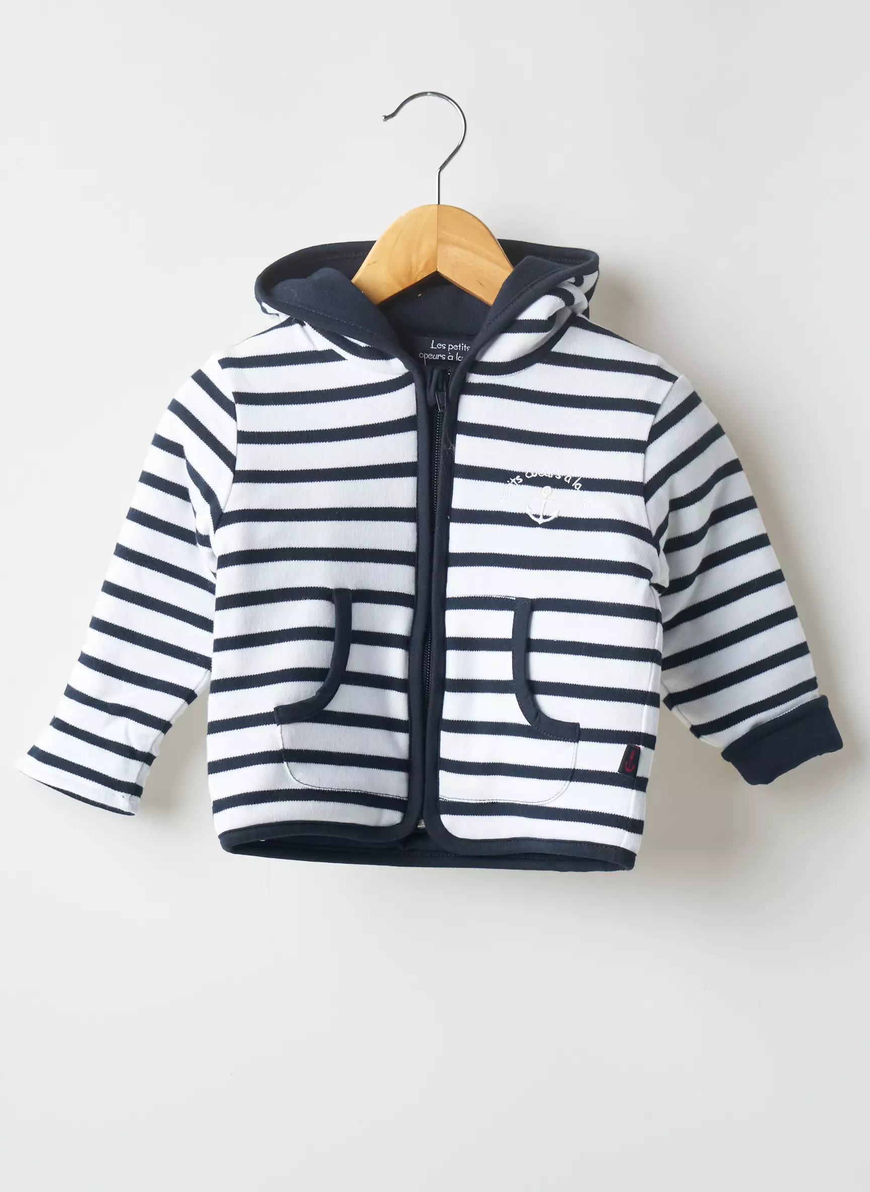 Les Petits Coeurs A La Mer Vestecasual Garcon couleur bleu