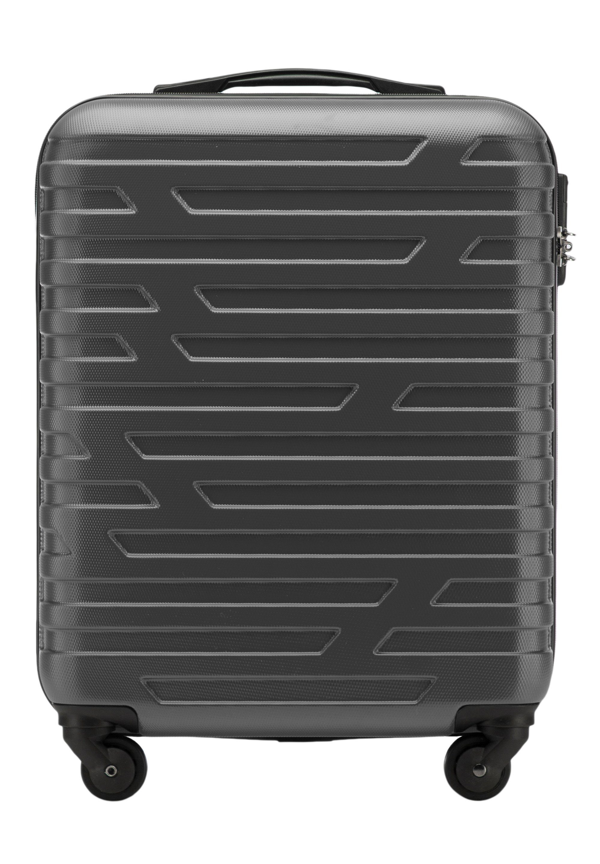 Wittchen Handgepäckkoffer A-Line II Kollektion, 4 Rollen, vier Rollen, Hartschalenkoffer, Teleskopgriff, Zahlenschloss