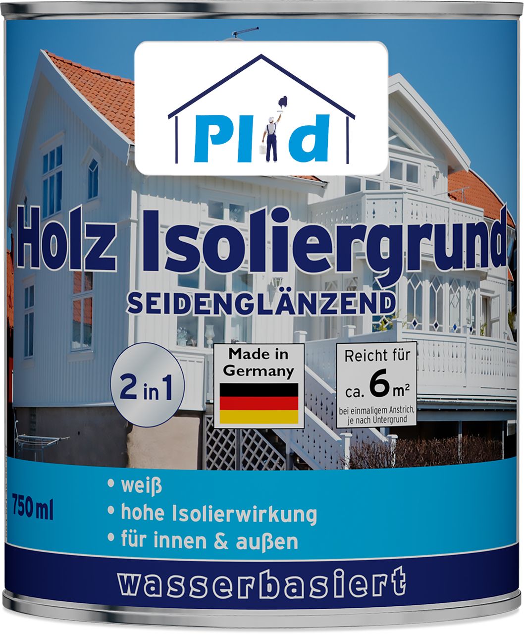 Plid Premium Holz-Isoliergrund Isolierfarbe Isoliergrund Weiß