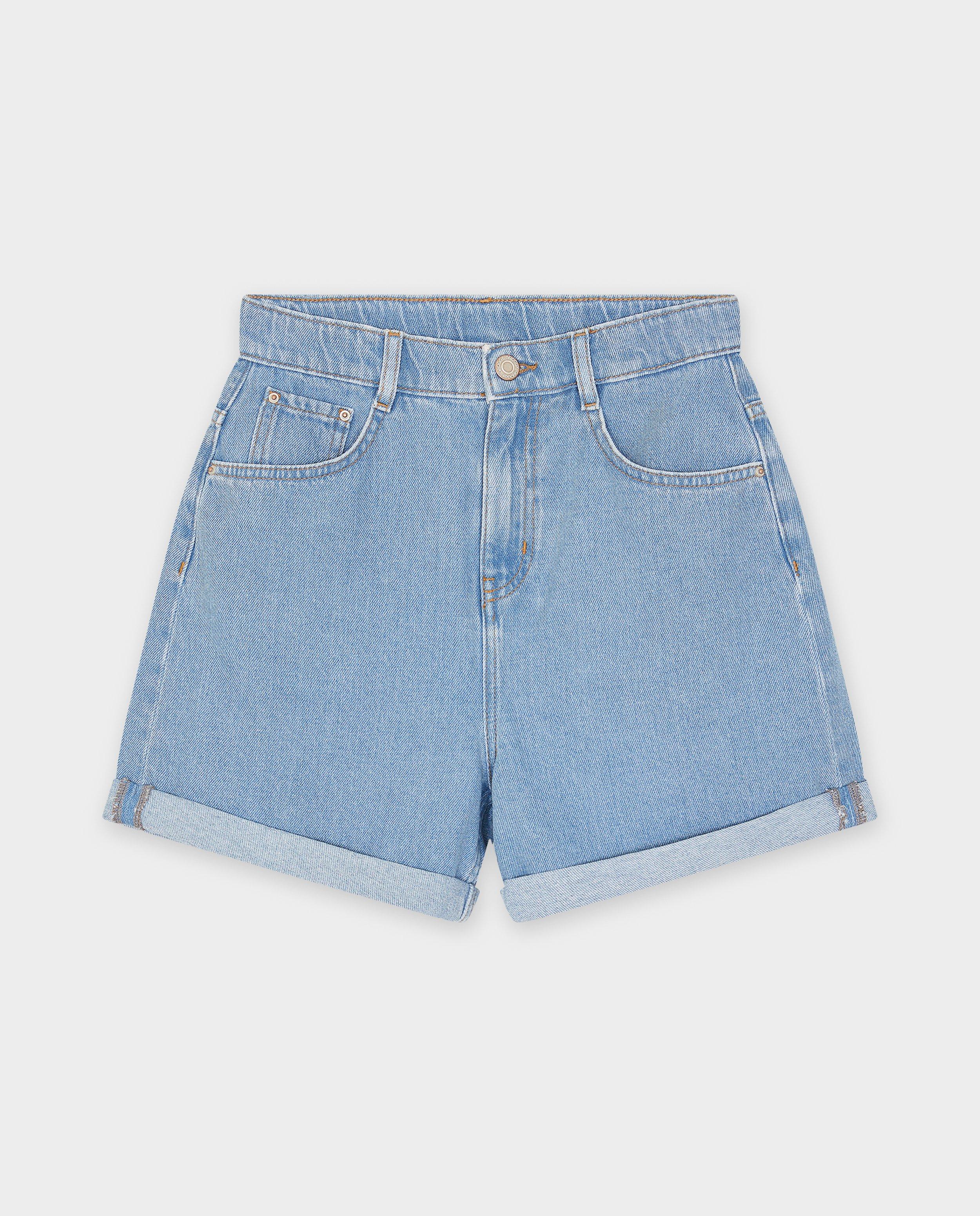 Pantaloni scurți din denim albastru deschis Groggy, albastru deschis