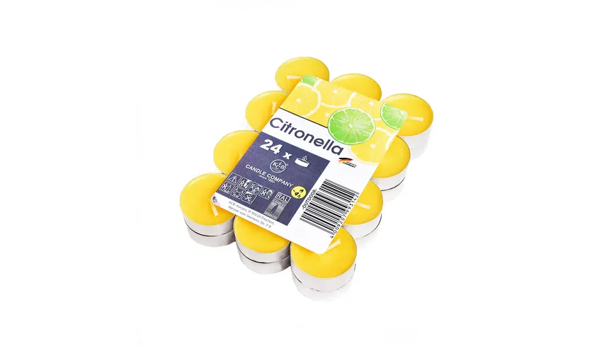 KCB Teelichter Citronella gelb
