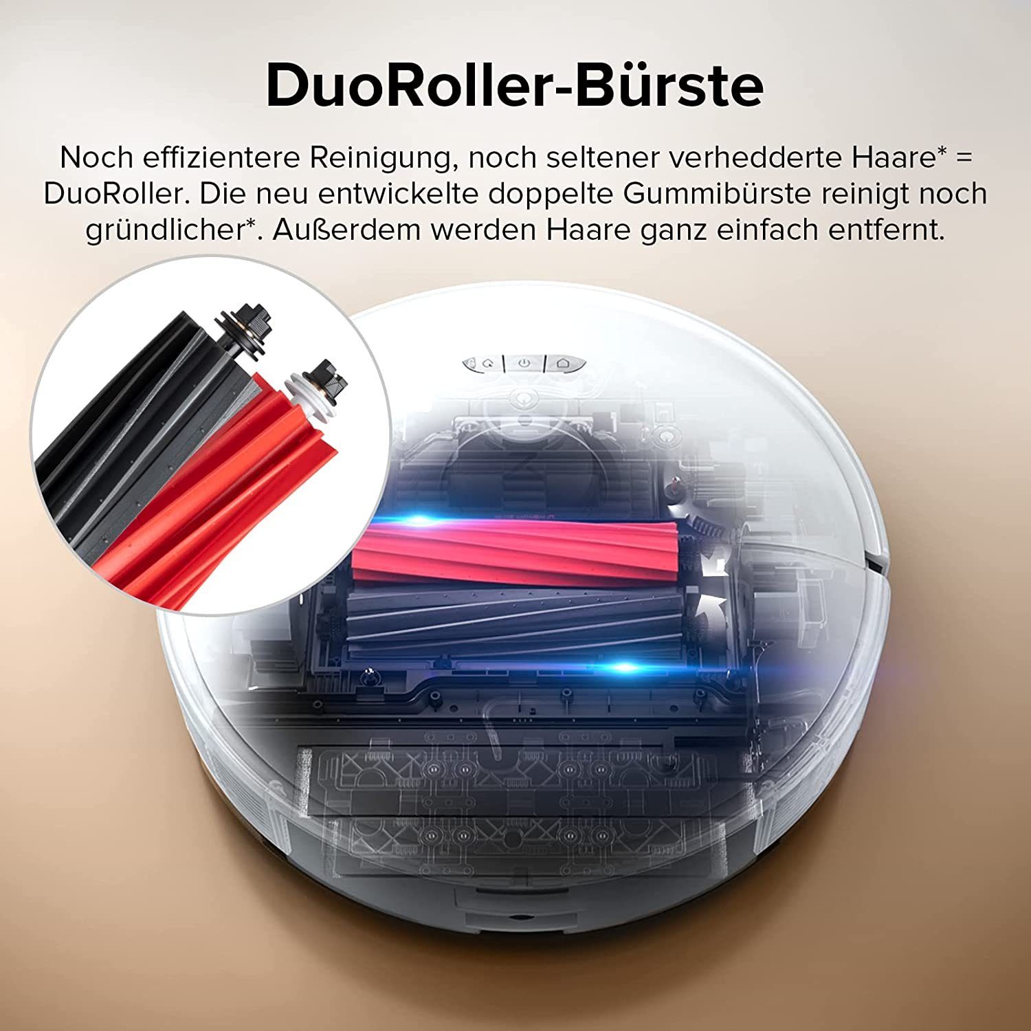 Roborock Saugroboter S8, 69,00 W, 6000Pa, DuoRoller-Bürste, Reactive 3D-Hindernisumgehung, Auto-Mop Lift, Teppich-Detektion, Kindersicherung, APP Control
