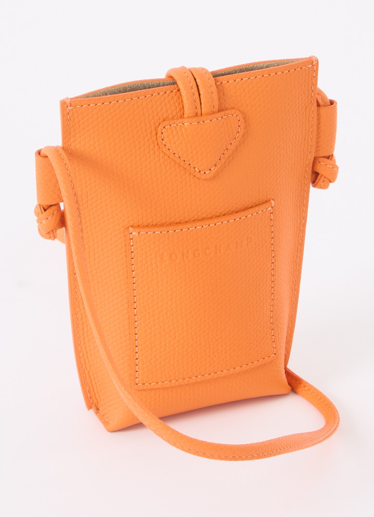 Longchamp Roseau nahkainen crossbody-puhelinkotelo