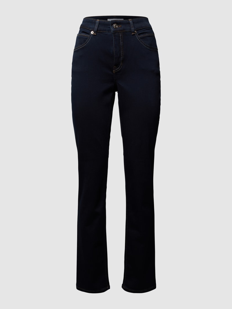 Feminine Fit 5-Pocket-Jeans Modell MELANIE in marineblau