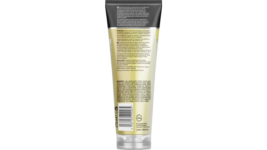 John Frieda Highlight Refresh & Shine Shampoo 250ml 250 ml